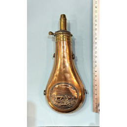 Poire à poudre signée "...